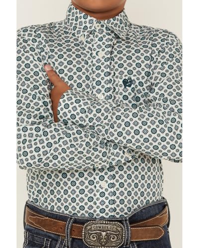 Cinch Boys' Printed Long Sleeve Button-Down Western Shirt - MTW7060377 X- US3