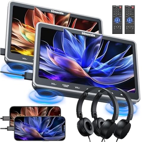 GOnavidio 10.1" Dual Car DVD Players Cover