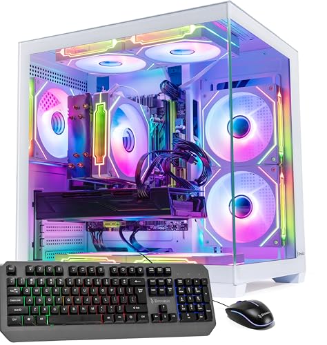 Image of Gaming PC Desktop - i7-9700F up to 4.7GHz, GeForce RTX 3070 8GB GDDR6, 16GB DDR4 RAM, 512GB NVMe SSD + 1TB HDD, WiFi 6 & BT 5.4, 8x ARGB Fans, 650W PSU, WIN11P