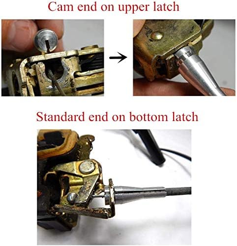 Miniatura 6 de Tuijodaix Kit de reparación de cable de puerta con 8 extremos compatible con Ford F-Series E-Series Ranger Expedition Excursion Navigator, manija de