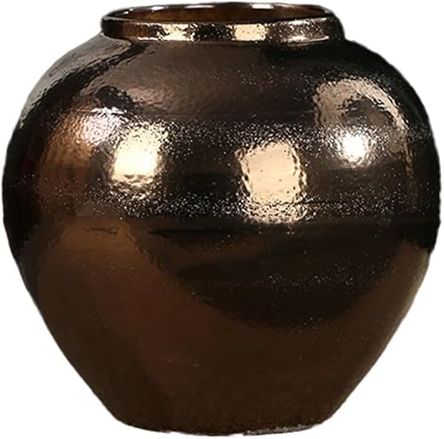 Vase Desktop Ceramic Vase Ornaments Retro Modern Simple Dried Flower(W22 X H21cm)