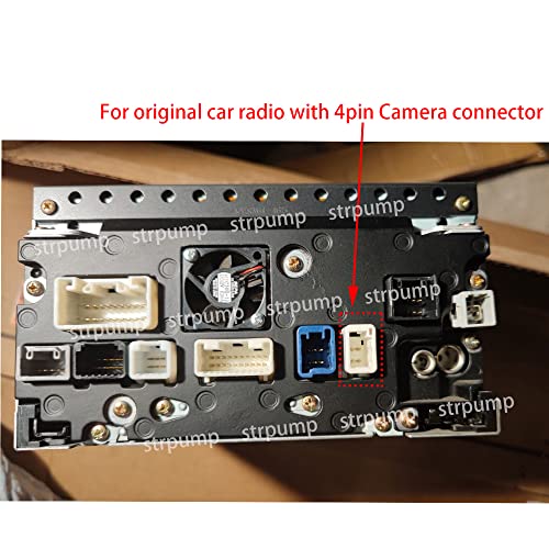 Image of Retain OEM Factory Car Rear View Backup Reverse Camera Video Adapter Connector RCA Cable for Toyota Land Cruiser Old RAV4 RX330 Original 86 Screen Mazda 4Pin