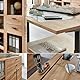 Stella Trading Aktenschrank in Altesche massiv, Old Artisan Oak Optik FSC-Zertifiziert - Moderner Büroschrank mit 4 Türen - 90 x 203 x 38 cm (B/H/T)