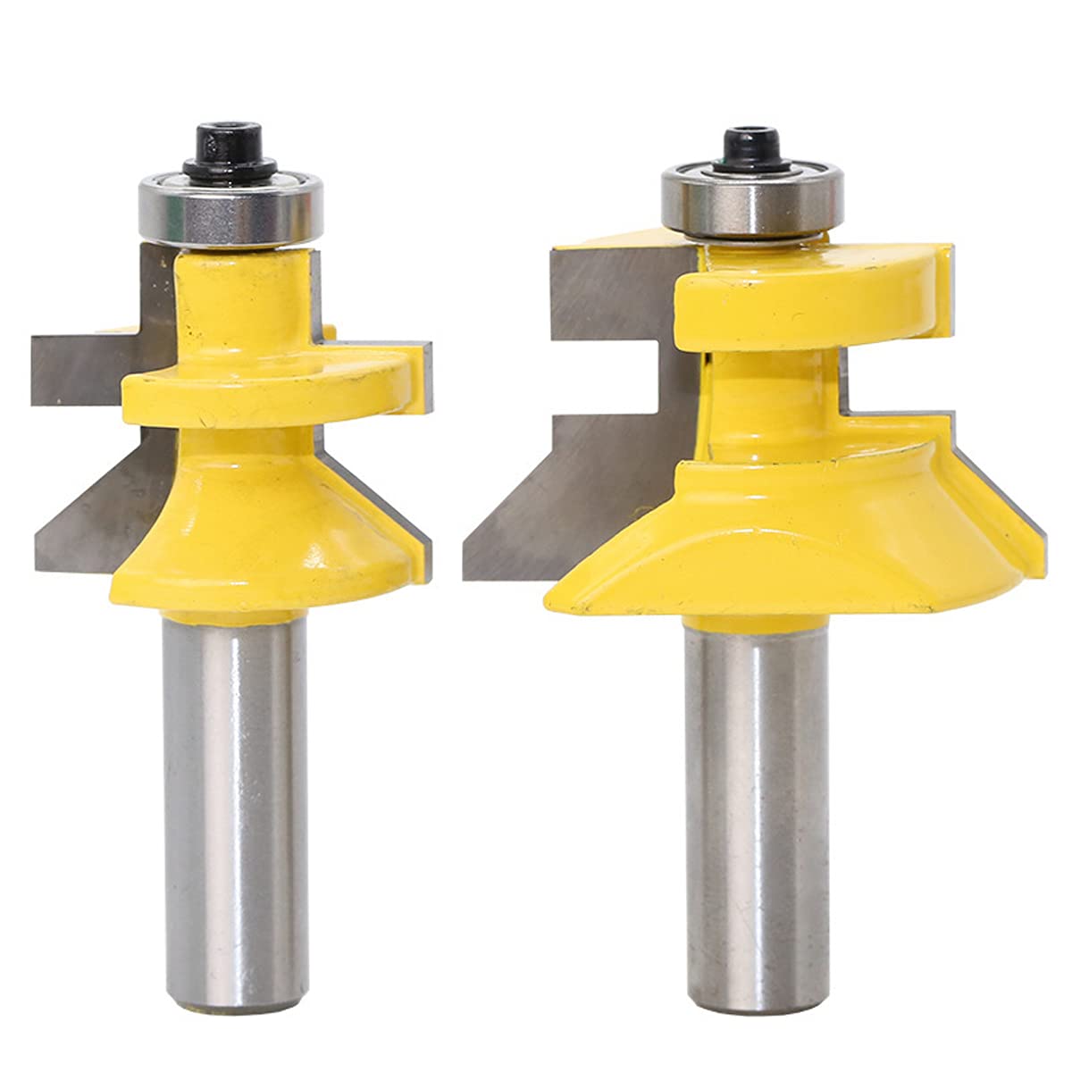 2 pz 1/2 "Shank Router Bit Fresa Telaio Groove Tenon Lavorazione Del Legno Incisione