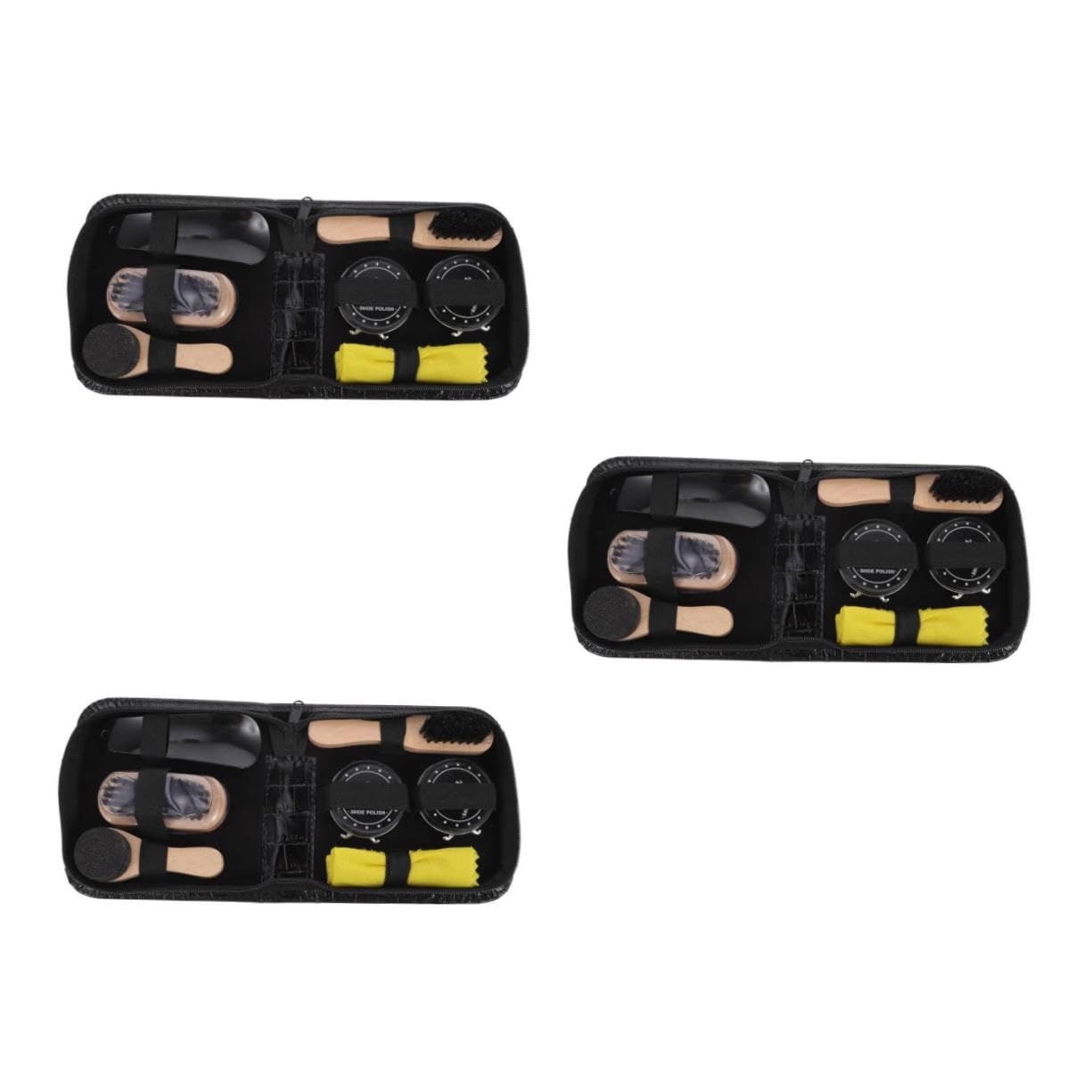 SHERCHPRY 3 Juegos Herramienta Para Pulir Zapatos Cepillo De Limpieza De Zapatos Cepillo Para Pulir Brown