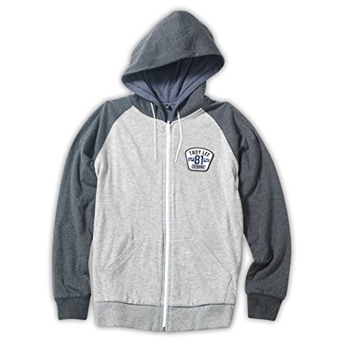 Troy Lee Designs Boys Redstone Reversible Fleece Hoody Zip Sweatshirt Heather Gray