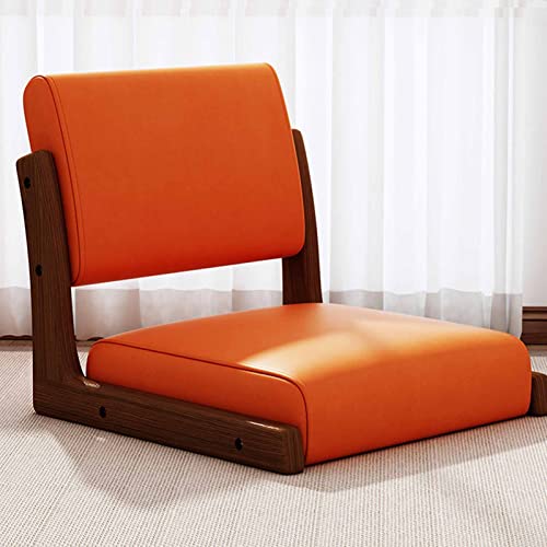 Silla de suelo portátil Tatami con soporte para la espalda, silla de meditación de estilo japonés, cojín plegable y cómodo para relajarse
