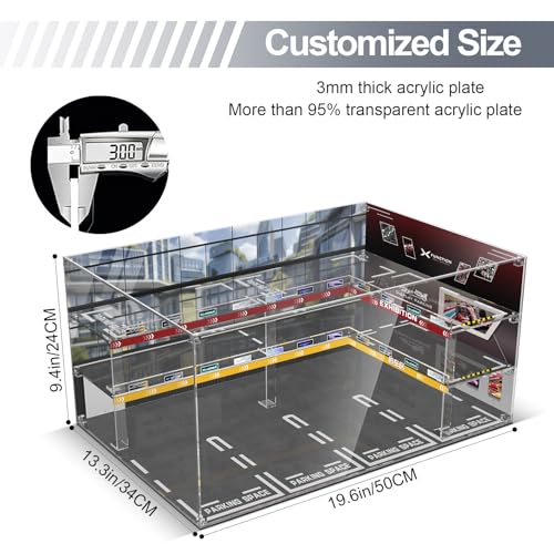 Image of Acrylic Display Case for Lego Speed Champions Ultimate Formula 1 Collector's Pack, Dust-Proof Protective Showcase Box for F1 Model Car Kit (Model Car NOT Included)