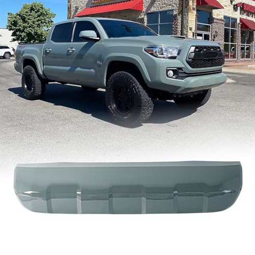 Image of Front Bumper Lower Valance Panel Skid Plate Black Compatible with 2016-2023 Toyota Tacoma - Replaces Part 53911-04210 TO1095205 (Lunar Rock)