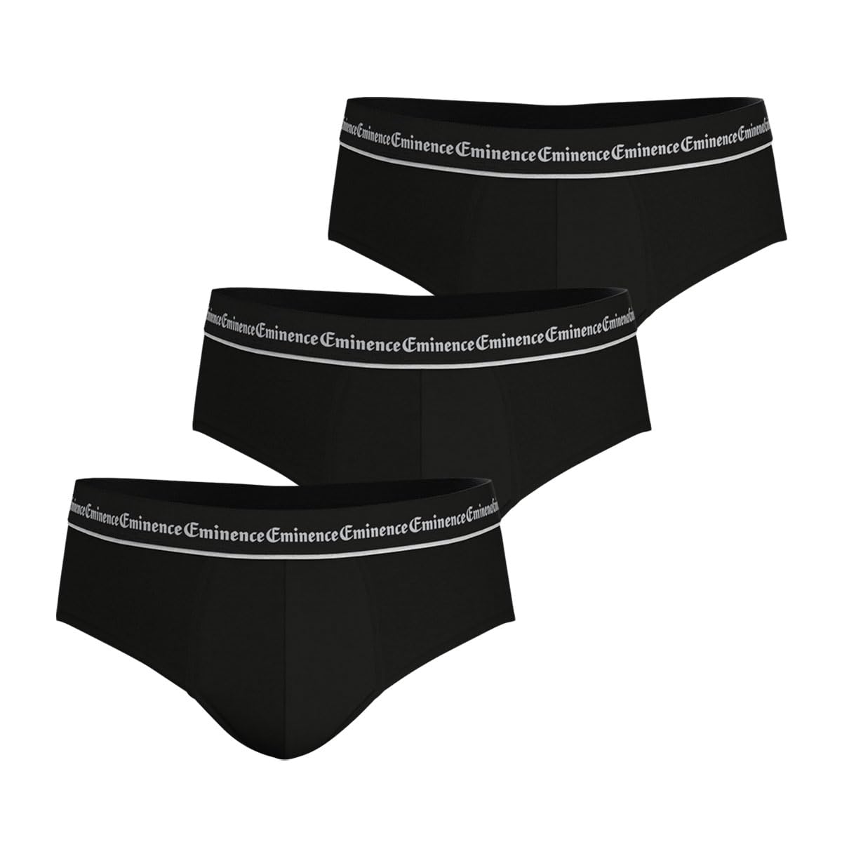 Eminence - Lot de 3 Slips Homme Business - Coton Premium Elasthanne - Avant et Coutures Doublés - Slips Stretch - Label Oeko-TEX® Standard 100 - Confort Optimal