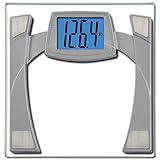 EatSmart Precision MaxView Digital Bathroom Scale w/ 4.5' Backlit LCD Display, Silver