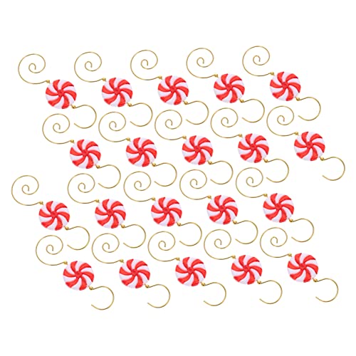 DECHOUS Xmas Hooks 7.8cm Windmill Candy Shape Christmas Tree Outdoor Decorations Decorative Hooks for Christmas Tree Layout