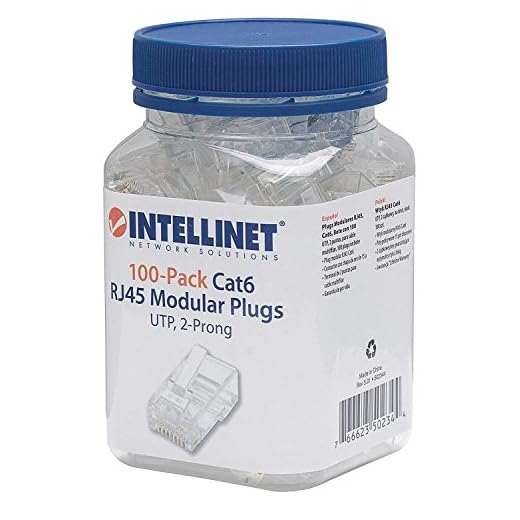 Intellinet 502344 - Conector de Cable Ethernet (100 Unidades)