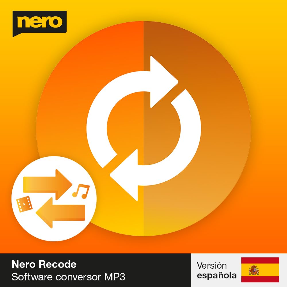 Convertir audio y vídeo | Convertidor MP3 | Convertidor MP4 | Convertidor audio | Convertidor vídeo | Vídeo - Audio - Foto - Conversión para Windows 11, 10, 8, 7 | 1PC | Licencia ilimitada