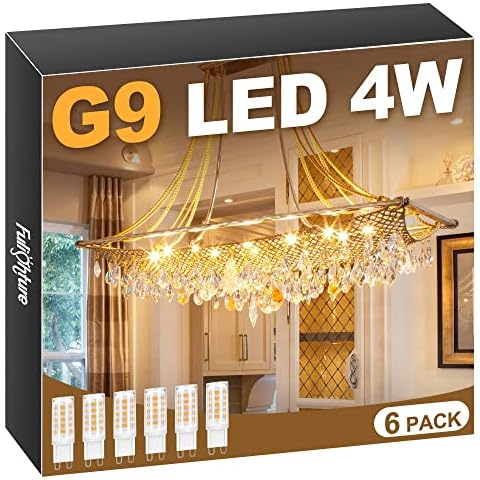 Bombilla LED G9 de 4W 3000K, paquete de 6 Cover