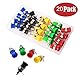 GTIWUNG 20 Stück Bananenbuchse, Bananensteckdose, Lautsprecher Terminal Binding Post Buchse, 4 mm Banana Plug, 4mm Lautsprecher Verstärkeranschluss Bananenstecker Buchse Jack Connectors