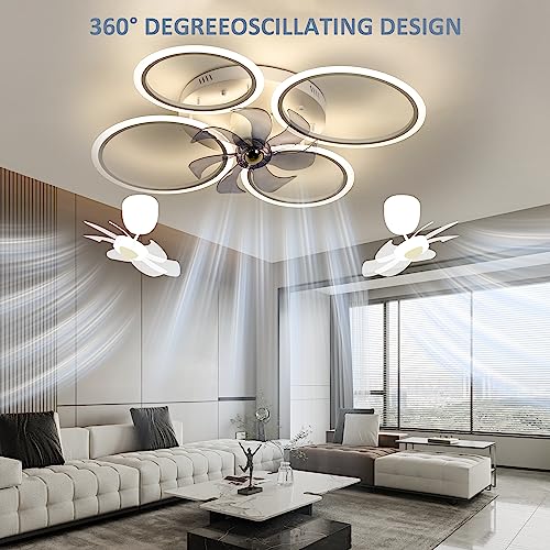 Kingtoro 319-WH-K 38 Inch Flush Mount Ceiling Fans thumb #2