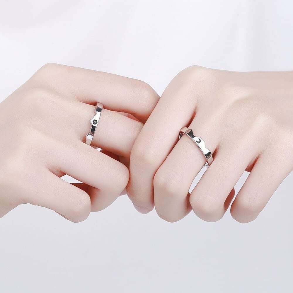 Anillo Original de Plata para Parejas para Hombres Punk Gótico Simple Joya Retro Joya de Joyería Más Resistente, Verde, OZZKI, China verde, Reacio