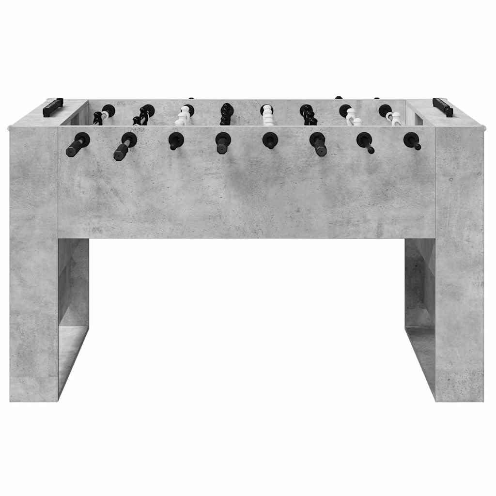 vidaXL Table de Foosball Gris Béton 146,5 x 74 x 85 cm, Table de Baby-Foot rectangulaire Moderne, idéale pour Vos soirées en Famille, résistante et Parfaite pour s'amuser à l'intérieur