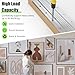 2 Pairs French Cleat Picture Hanger 12 Inches Z Hanger Supports 80lbs, Heavy Duty French Cleat Picture Hanger with Screws, Level Tool for Hanging Mirrors, Picture, Shelf, Whiteboard, Art, Frames