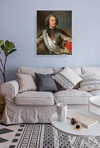 AMANUO Jean-Marc Nattier Renaissance Rococo Man Portret Olieverf Schilderij 50X60 cm Canvas Afdrukken Kunst Opgerold… - Image 3