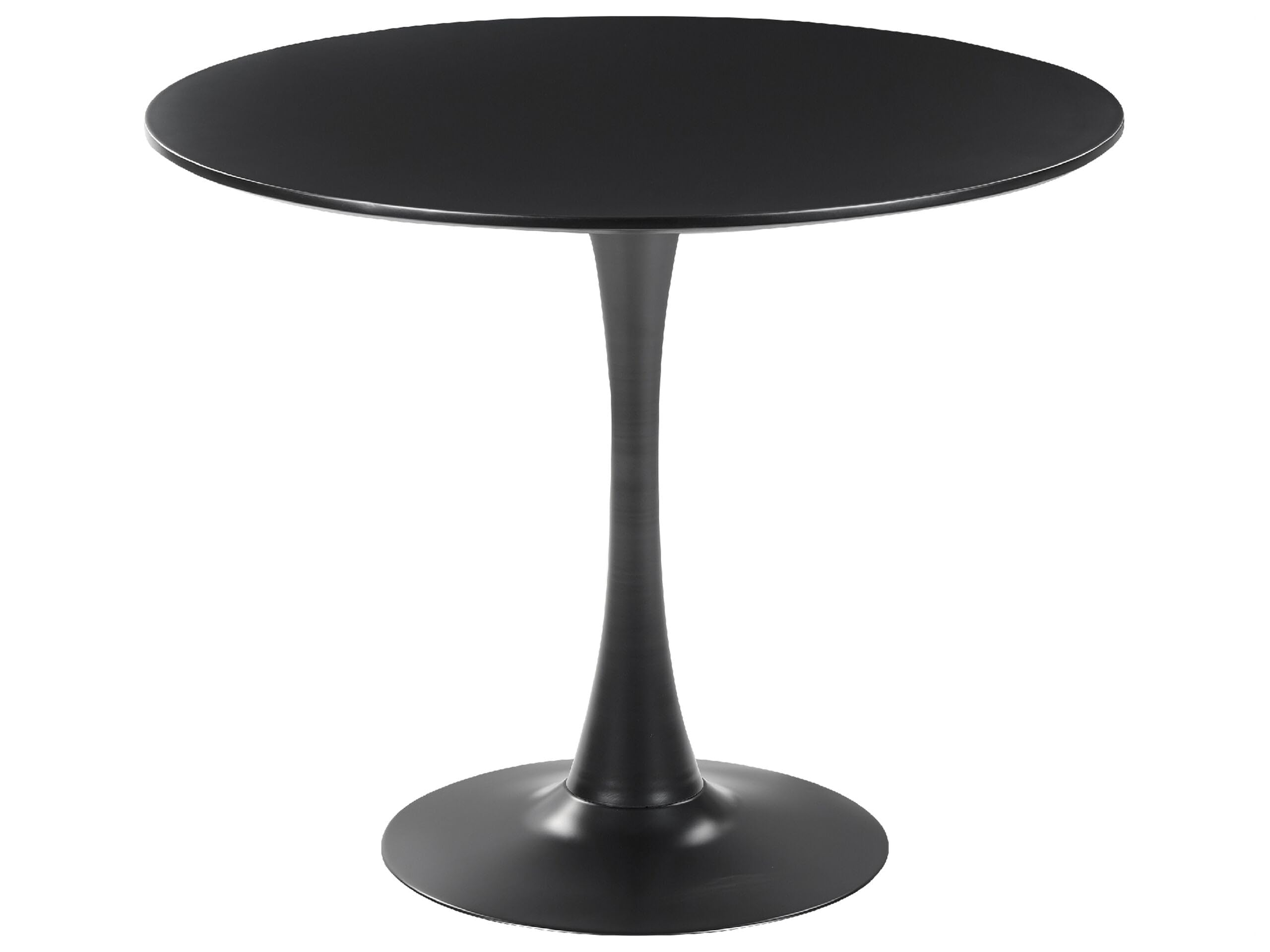 Tavolino Moderno In Alluminio Nero Opaco | Beliani | Rotondo 30cm | Design Salvaspazio