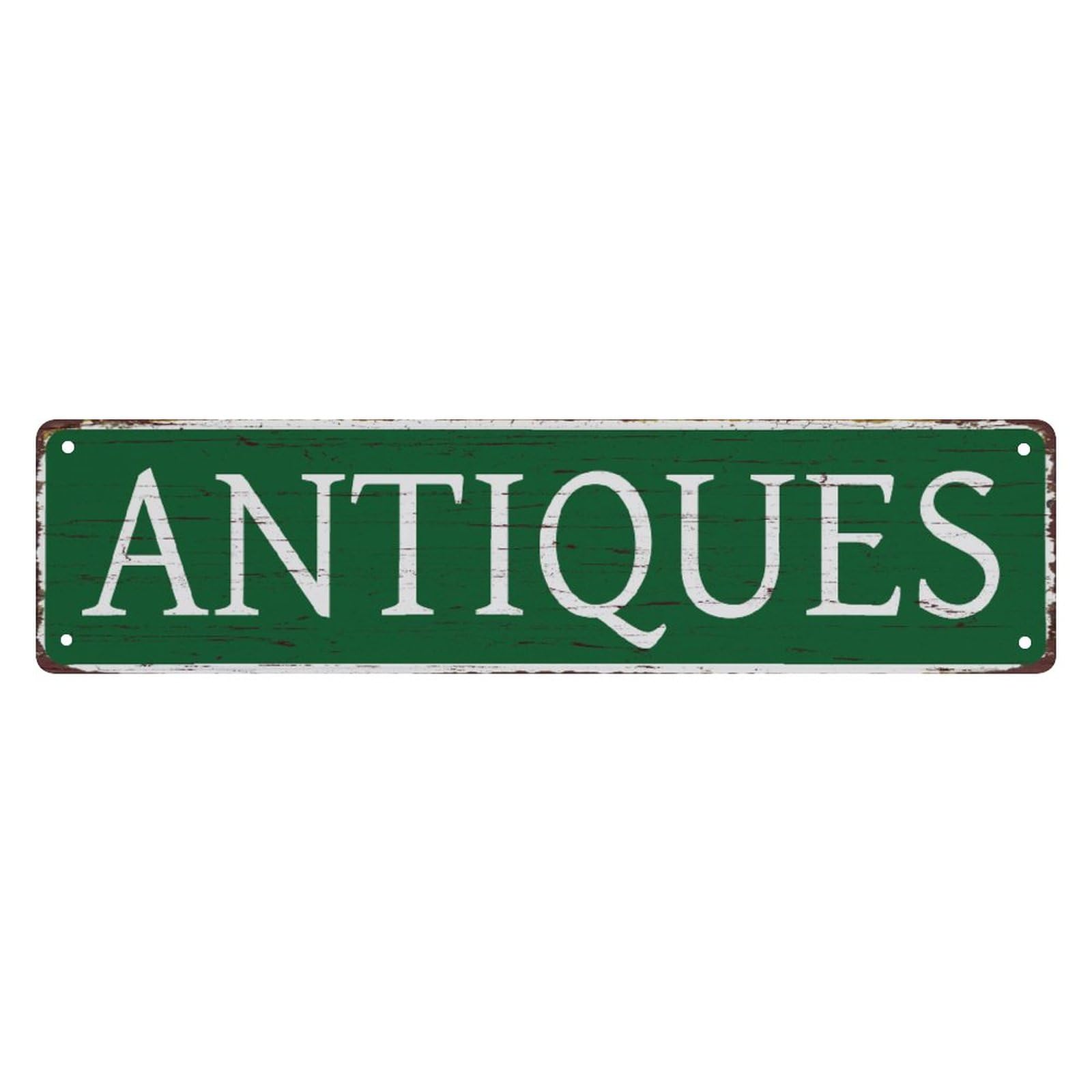 peiyeety Vintage Metal Tin Sign Decorative Wall Art Antiques Themed Sign, Rustic Style, Durable Waterproof Rustproof, For Home, Home Decor, Shop, Easy To Mount, 4x16 Inch
