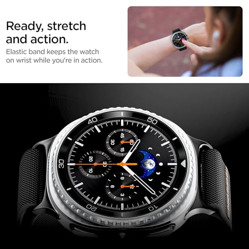Image of Spigen Lite Fit Designed for Samsung Galaxy Watch 8 44 /40mm, 8 Classic 46mm Band Nylon Solo Loop Strap (2025)