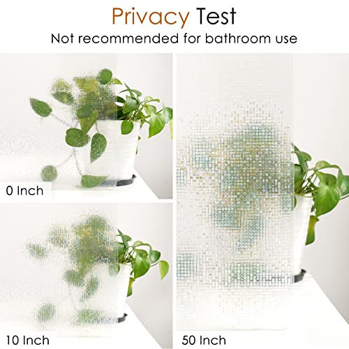 Rabbitgoo A004-45-02 Window Privacy Film Stained Glass Window Film Mosaic Static Cling Decorative Window Vinyl thumb #7