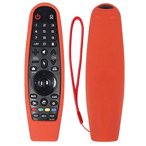 CHUNGHOP Protective Silicone Remote Case for LG AN-MR600 AN-MR650 AN-MR18BA AN-MR19BA AN-MR20GA Magic Remote Cover Remote Holder for LG 3D Smart TV Magic Remote Case (Red)
