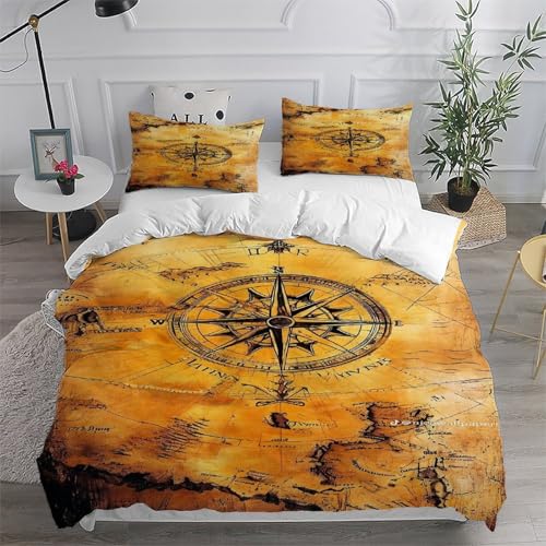 Housse de couette gothique 3D boussole microfibre haut de gamme - 6