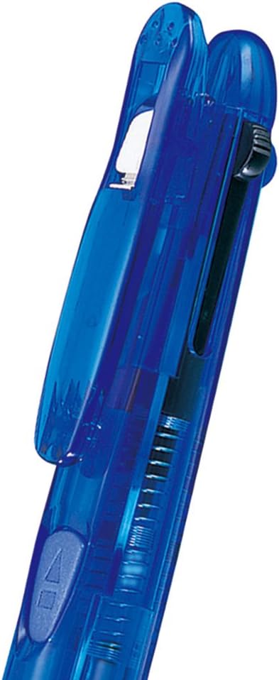 ZEBRA B-B3A3-LB Clip-on G3C 3 Color Ballpoint Pen, Light Blue, 10 Pens