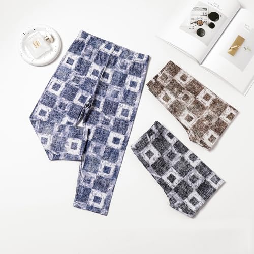 3 Pack Girls' Printed Capri Leggings Kids Soft Comfy Capri Pants3