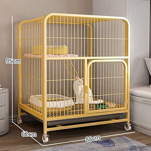 Maison à litière pour chat et cage surdimensionnée pour intérieur spacieux - 3