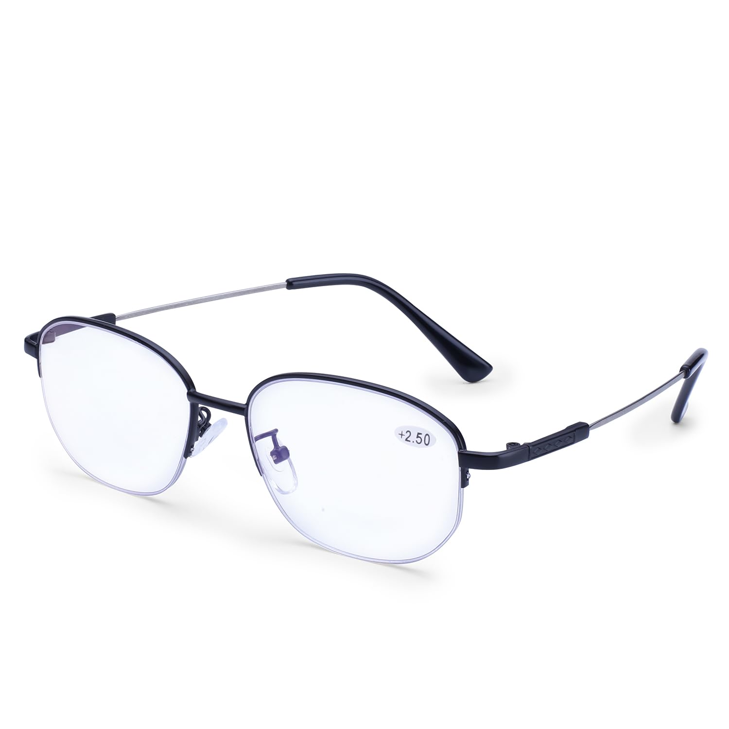 AEC Focus1 Progressive Multifocus Reading Glasses Blue Light Blocking Computer Reader Anti Eyestrain Metal Frame (+2.50, Black) (B0CW214KSL) Amazon Price History, Amazon Price Tracker