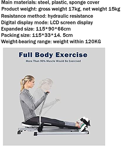 Image of Fitness Equipment Equipment Home Gym Foldable Rowing Machines Rowing Machine for House Use Foldable Indoor Hydraulic Rowing Machine Exercise Multifunctional R