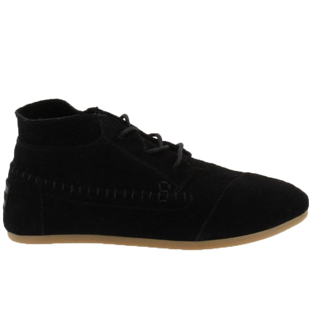 TOMS Womens Tribal Boots in Black Suede 7.5