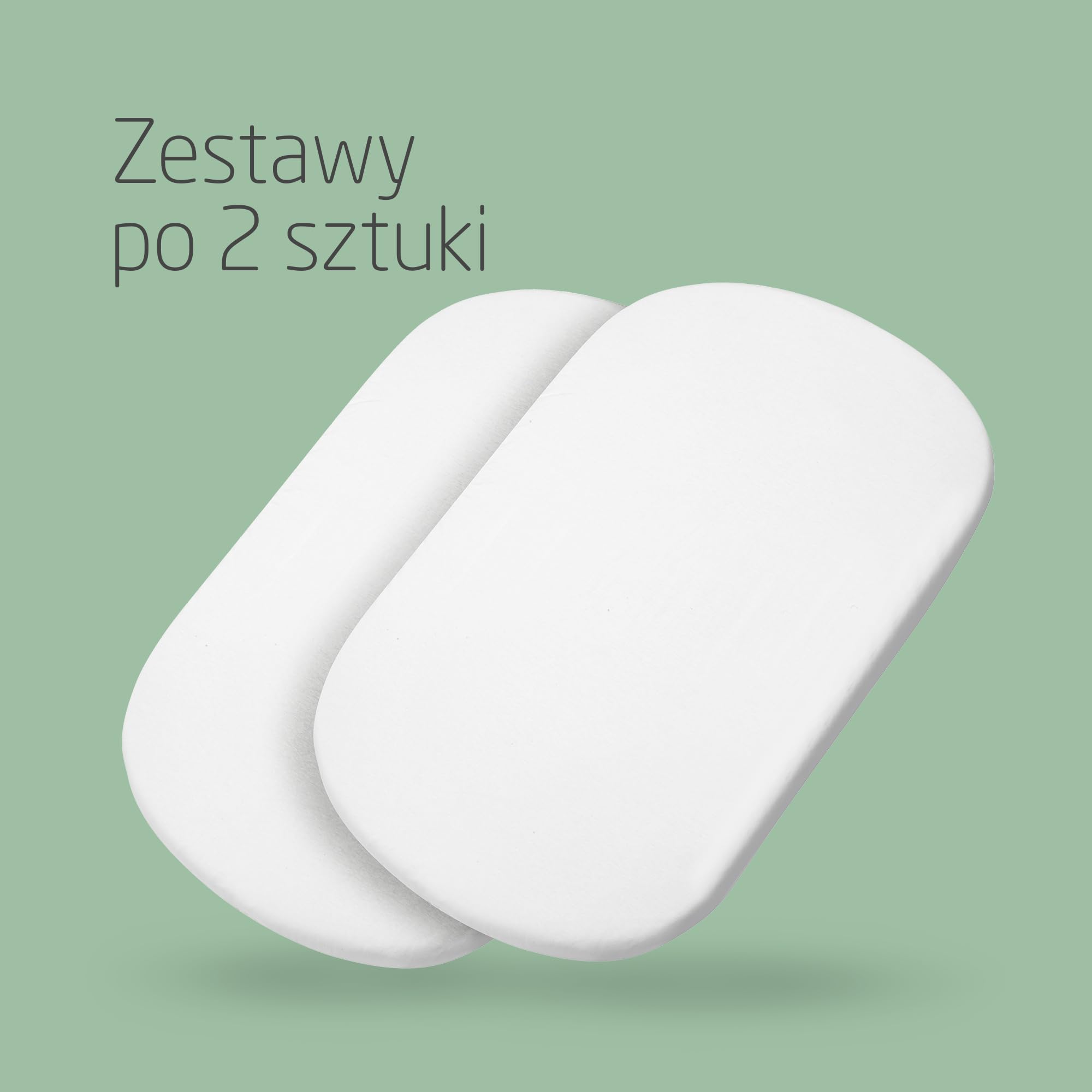 Maxi-Cosi Organiczne prześcieradła do gondoli, Do wszystkich gondoli Maxi-Cosi, Zestaw 2-w-1, Prześcieradła 100% z bawełny organicznej, Uniwersalne, Tkaniny premium, Do prania w pralce, Białe