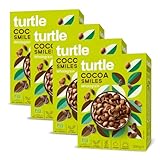 Turtle Cereal – Cocoa Smiles Gluten Free Cereal 300g (Pack of 4) | Certified Organic Vegan Chocolate Breakfast Cereal, Source of Fibre, No Palm Oil, Natural Ingredients | Better Breakfast