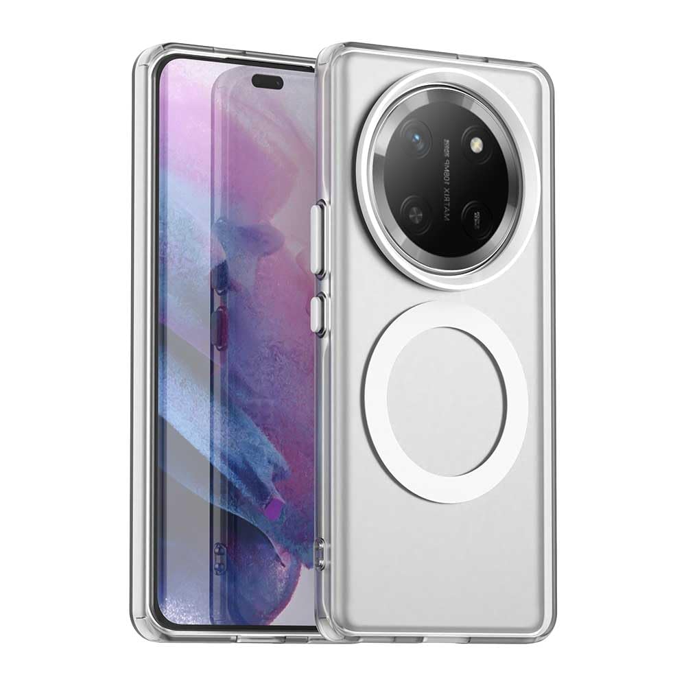 Compatible with Honor X9c 5G Case Cover,Supports Wireless Charging,Shockproof Magnetic Phone Case,Compatible with Honor Magic 7 Lite 5G Case White