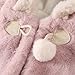 XGOPTS Baby Girls Faux Fur Hooded Cape Cloak Winter Warm Plush Hoodie Coat Jacket Shawl Poncho Outdoor Furry Snowsuit Outwear