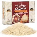 Eastanbul Dried & Chopped Kataifi Shredded Fillo Dough, Kurutulmus Kadayif Pastry Dough, Ingredient for The Popular Dubai Pistachio Chocolate Bar, Shredded Phyllo Dough, Kunafa Dough, 500g