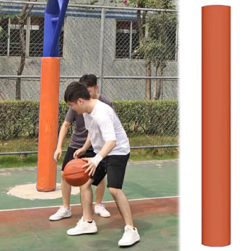 Poteau de basket-ball : coussin de sécurité orange et rembourrage de poteaux extérieur