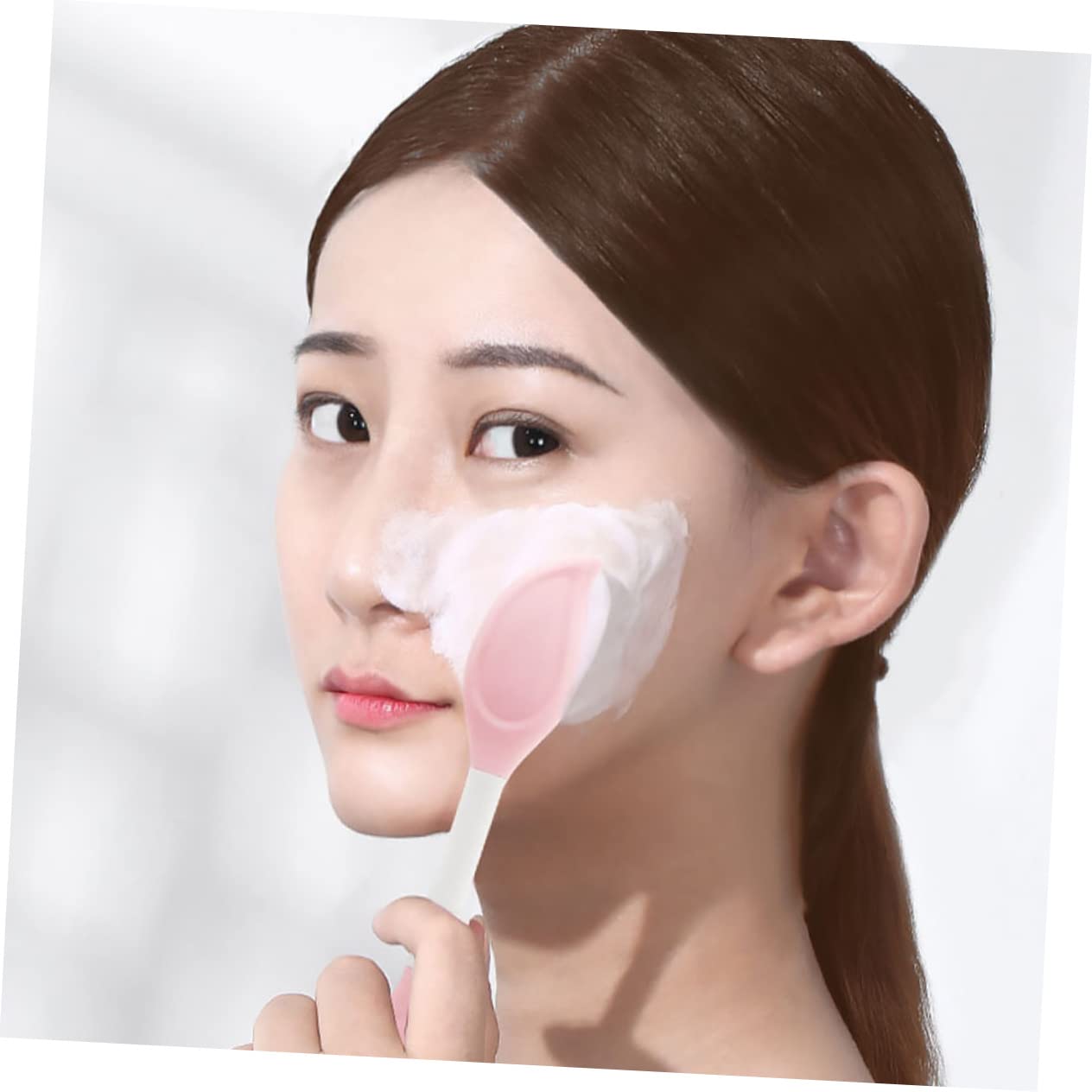 FRCOLOR 3 Set Di Pennelli Per Maschera Doppia Kit Di Pennelli Per Il Viso in Silicone Per Applicatore Di Per Il Viso Di Bellezza 3 Pezzi*3