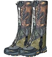 Ueasy Leg Gaiters, Boot Gaiters Waterproof Leg Gaiters for Men and Women Anti-Tear Oxford Fabric ...