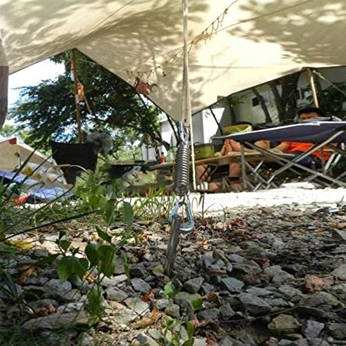 Haute Résistance Ressort Boucle 4 Pièces Ressort en Acier pour Auvent Tendeur Ressort Tendeur Accessoires De Tente De Voyage Boucles À Ressort pour Tente pour Tente Le Camping en Plein Air Randonnée - Image 8