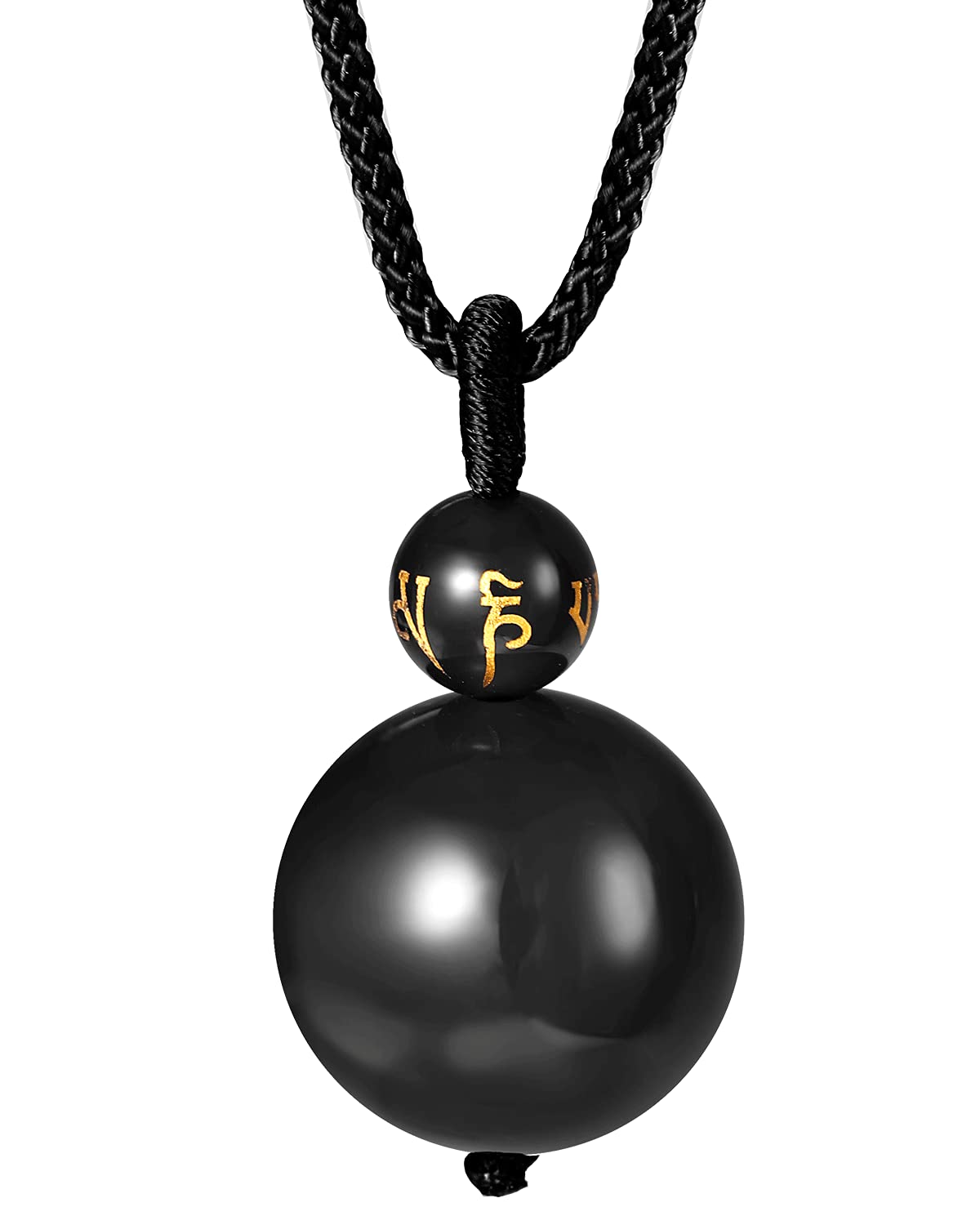 Lightock Buddha One Bead Quartz Pendant Necklaces for Women Men Wealth Energy Crystal Necklaces Healing Stone Unisex