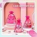 Boao 100 Pcs Eyelash Aftercare Bags 4 x 6 Inches Eye Lash Print Aftercare Makeup Bags Drawstring Cosmetic Bags Organza Beauty Bags for Women Makeup Jewelry Supplies (Pink)