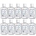 Gel Igienizzante Mani - 10 Confezioni da 80 Ml - Antibatterico Alcol 70% - Disinfettante Per Mani Senza Risciacquo - Non Secca E Non Irrita Le Mani - Dispenser A Pressione Disinfettante (80 ML)