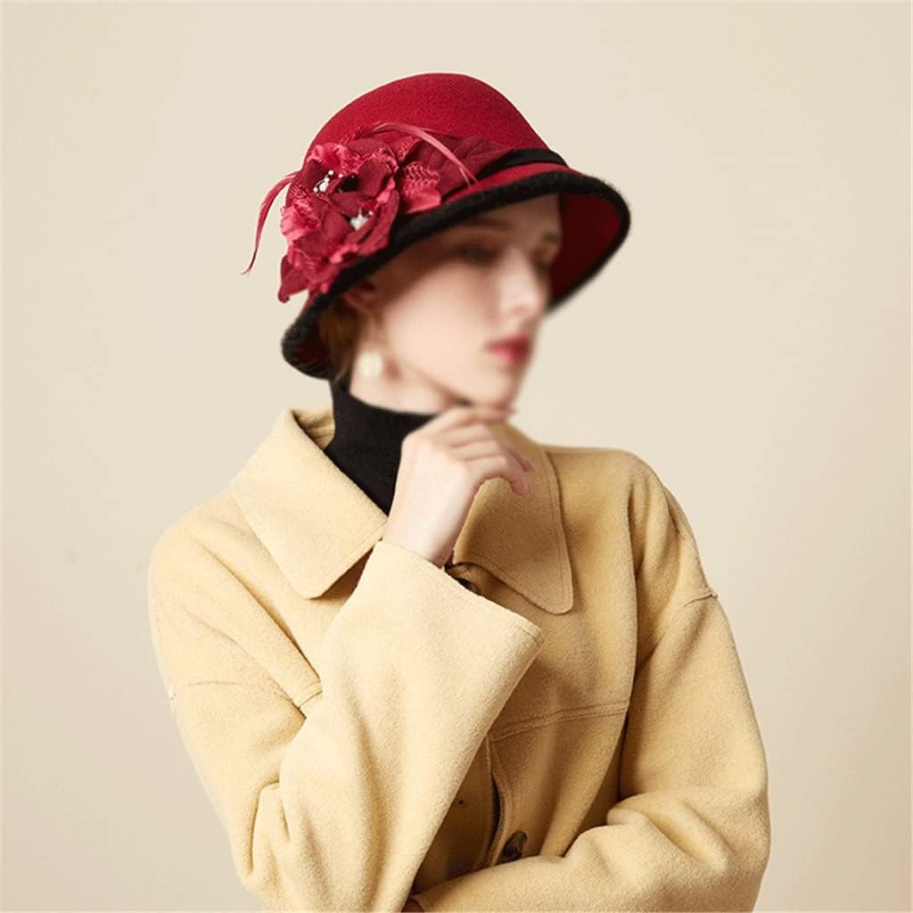Women Fashion Elegant Fedoras Hat French Painter Cap Vintage Warm Party Top